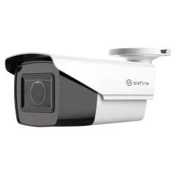Cámara Bullet HDTVI Safire Gama ECO - 5 Mpx High Performance CMOS - Lente motorizada 2.7~13.5 mm - Smart IR Matrix LE... - Alarm