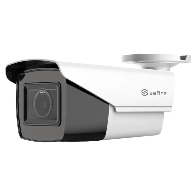 Cámara Bullet HDTVI Safire Gama ECO - 5 Mpx High Performance CMOS - Lente motorizada 2.7~13.5 mm - Smart IR Matrix LE... - Alarm