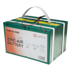 Batería zinc-aire - Voltaje 7.5 V / Capacidad 3200 Wh - Triple conector DC: Jack, mini USB y mólex - Longitud cable 2...