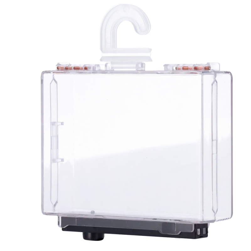 Protección electrónica antihurto EAS - AM 58 kHz | Desbloqueo magnético - Caja transparente de policarbonato - Medida... - Alarm
