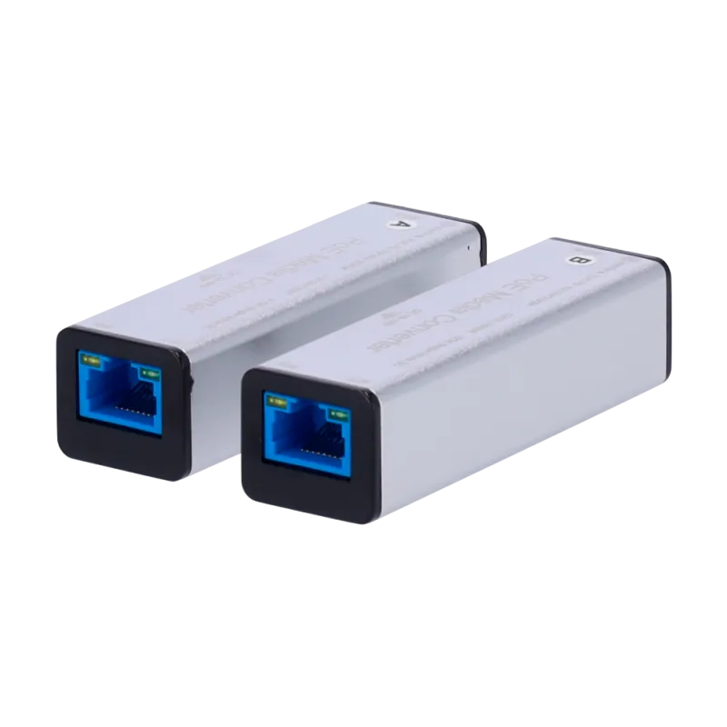 Safire Kit de conversor de medios (2 unidades) - 1x Puerto Ethernet RJ45 - 1x Conector SC Simplex - Gigabit Ethernet ... - Alarm