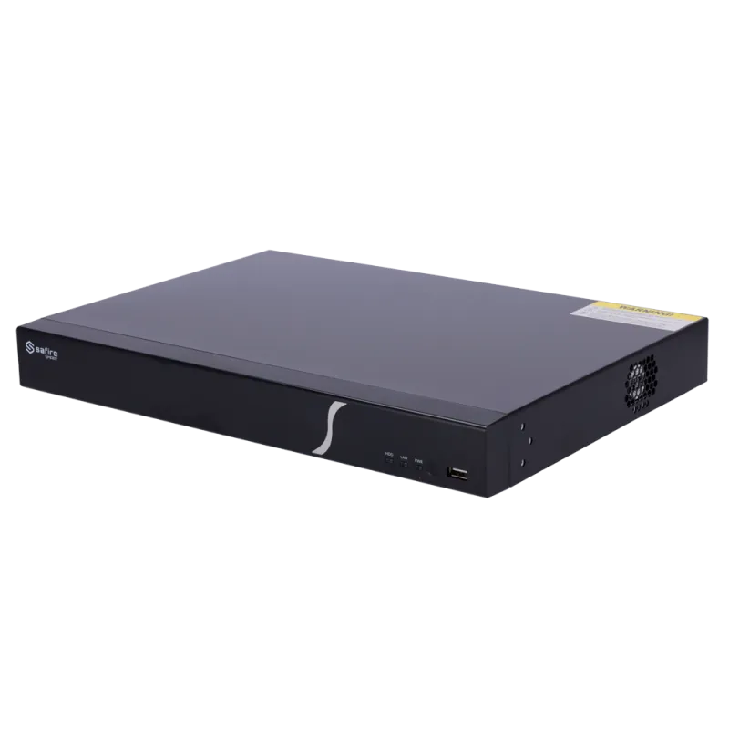 Safire Smart - Grabador NVR para cámaras IP gama B2 - 8CH Puertos PoE / Compresión H.265S / 2HDD - Resolución hasta... - Alarm