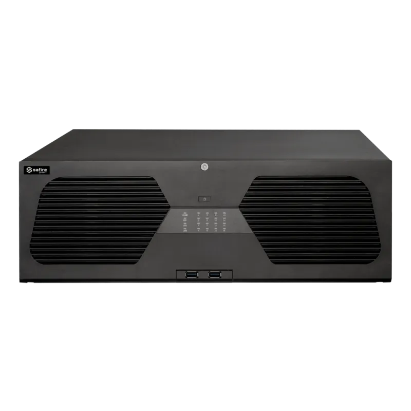 Safire Smart - Grabador NVR para cámaras IP gama A3 - 128CH vídeo / Compresión H.265S / 8HDD - Resolución hasta 16Mpx... - Alarm