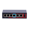 Safire Indoor Hi-PoE Extender Switch - Amplía alcance alimentación PoE - 4 puertos PoE + 2 Uplink RJ45 - IEEE 802.3 a...