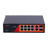 Safire Switch Hi-PoE - 8 puertos PoE + 2 SFP + 2 RJ45 - Velocidad de puertos Gigabit 10/100/1000Mbps - 6 Puertos PoE+...