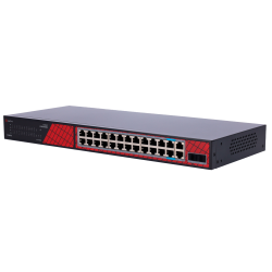 Safire Switch Hi-PoE - 24 puertos + 2 SFP Uplink + 2 Uplink RJ45 - Velocidad de puertos Gigabit 10/100/1000 Mbps - 22...