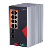 Safire Switch Industrial Alimentación AC y DC - 8 puertos Gigabit + 2 SFP Gigabit - 6 Puertos PoE+ 30W + 2 Puertos Hi...