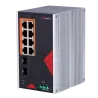 Safire Switch Industrial Alimentación AC y DC - 8 puertos Gigabit + 2 SFP Gigabit - 6 Puertos PoE+ 30W + 2 Puertos Hi... - Alarm