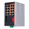 Safire Switch Industrial Alimentación AC y DC - 16 puertos Gigabit + 2 SFP Gigabit - 6 Puertos PoE+ 30W + 2 Puertos H...