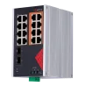 Safire Switch Industrial Alimentación AC y DC - 16 puertos Gigabit + 2 SFP Gigabit - 6 Puertos PoE+ 30W + 2 Puertos H... - Alarm
