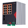 Safire Switch Industrial Alimentación AC y DC - 16 puertos Gigabit + 2 SFP Gigabit - 12 Puertos PoE+ 30W + 4 Puertos ...