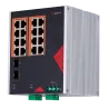 Safire Switch Industrial Alimentación AC y DC - 16 puertos Gigabit + 2 SFP Gigabit - 12 Puertos PoE+ 30W + 4 Puertos ... - Alarm