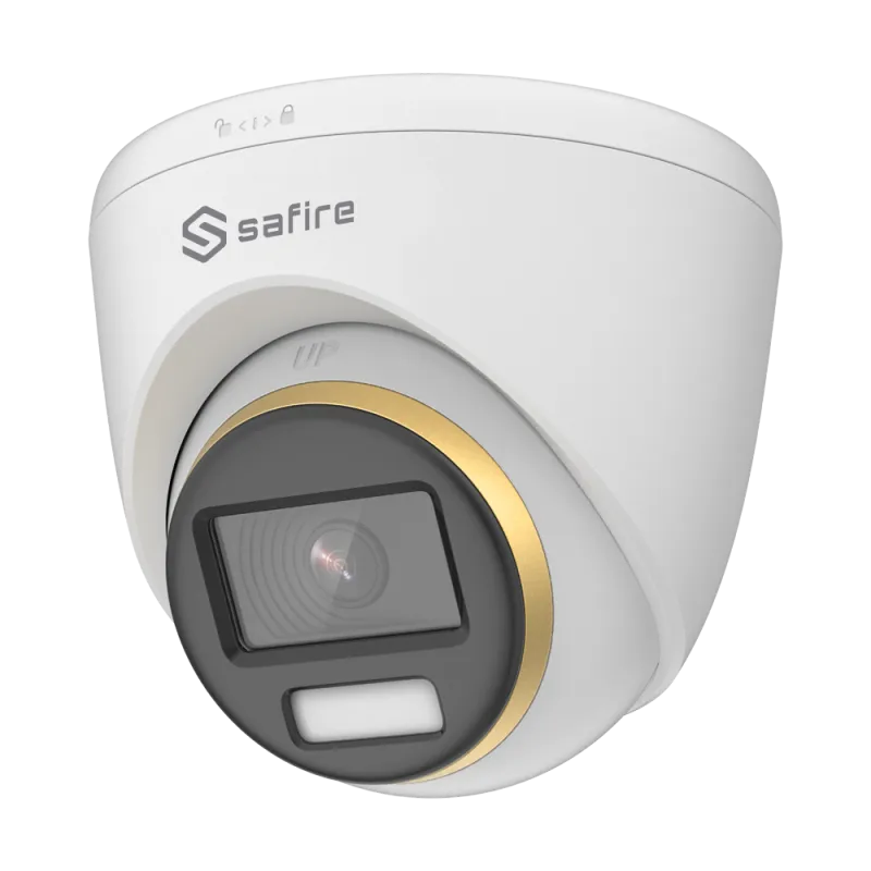 Cámara Safire Turret 8 Mpx - Visión a todo color - Lente 3.6 mm / True WDR - F1.0 para una mejor iluminación - Ilumin... - Alarm