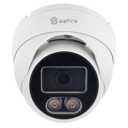 Cámara Turret Safire Gama PRO - 5 Mpx high performance CMOS Night Color - Salida 4 en 1 - Lente 3.6 - White Light, Al...