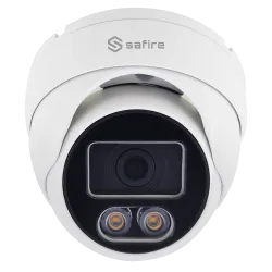 Cámara Turret Safire Gama PRO - 5 Mpx high performance CMOS Night Color - Salida 4 en 1 - Lente 3.6 - White Light, Al... - Alarm