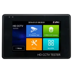Comprobador CCTV multifuncional de muñeca - Admite cámaras HDTVI, HDCVI, AHD, CVBS e IP - Resolución de tester hasta ... - Alarm