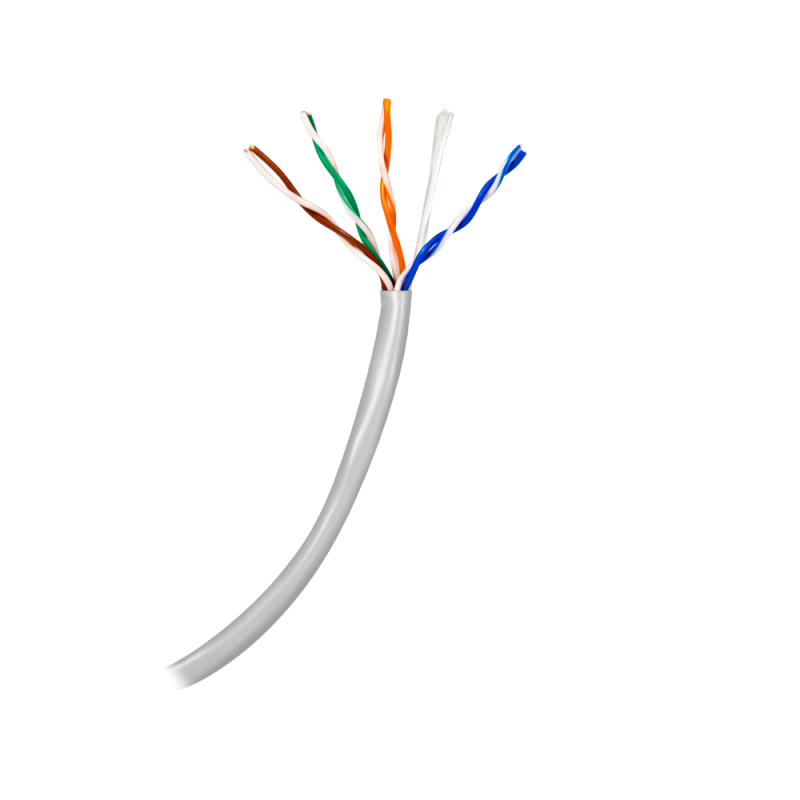 Safire Cable UTP categoría 5E - Conductor CCA - Diámetro 24 AWG-0,52mm - Cumple con 90m Fluke test - Cubierta exteri...