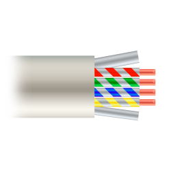 Safire Cable UTP categoría 6 - Conductor CCA - Diámetro 23 AWG-0,58mm - Cumple con 90m Fluke test - Cubierta exterior...