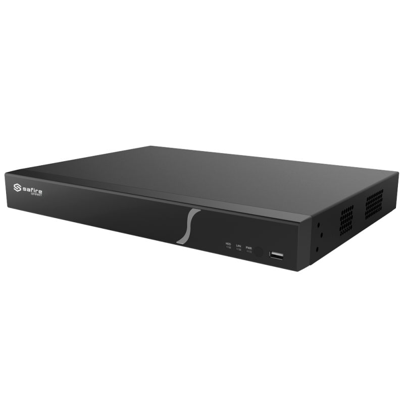 Safire Smart - Grabador analógico XVR Serie 8 - 8CH HDTVI/HDCVI/AHD/CVBS/ 8+8 IP - Salida HDMI 4K y VGA / 2 HDD - Res...