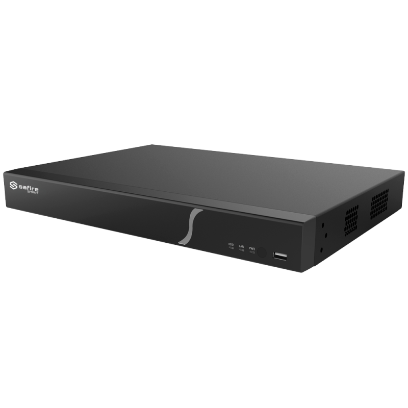 Safire Smart - Grabador analógico XVR Serie 8 - 16CH HDTVI/HDCVI/AHD/CVBS/ 16+8 IP - Salida HDMI 4K y VGA / 2 HDD - R...