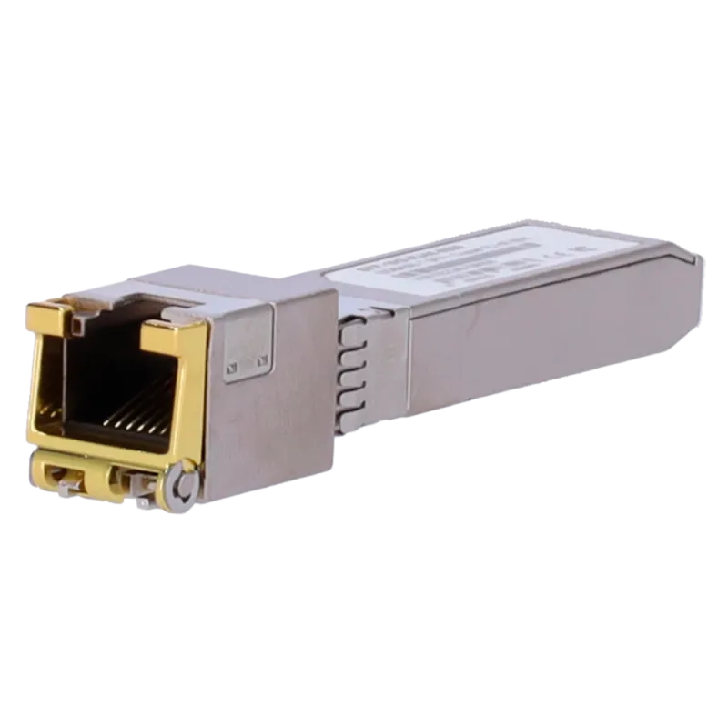 Módulo transceptor SFP+ - Puerto cobre con conector RJ45 - Velocidades soportadas 2.5G/5G/10G - Hasta 80m de distanci... - Alarm