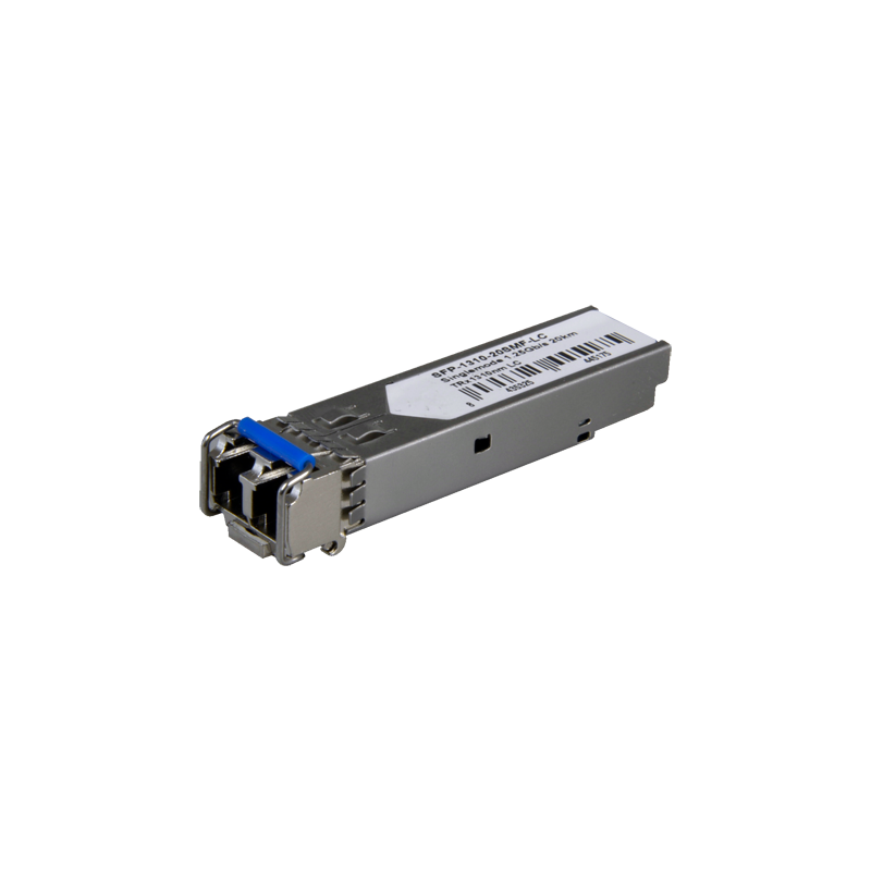 Módulo transceptor SFP - TRx 1310 nm - Fibra monomodo - Conector LC UPC dúplex - Máximo 20 km - 1.25Gb/s - 1000Base-LX