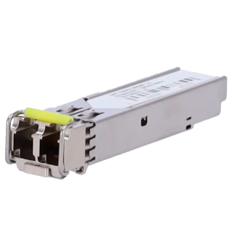 Módulo transceptor SFP - TRx 1550 nm - Fibra monomodo - Conector LC UPC dúplex - Máximo 80 km - 1.25Gb/s - 1000Base-ZX - AlarmSy