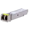 Módulo transceptor SFP - TRx 1550 nm - Fibra monomodo - Conector LC UPC dúplex - Máximo 80 km - 1.25Gb/s - 1000Base-ZX - AlarmSy