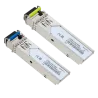 Pareja de módulos transceptores SFP Industriales - Tx 1550/1310 nm Rx 1310/1550 nm - Fibra monomodo - Conector LC Sim... - Alarm