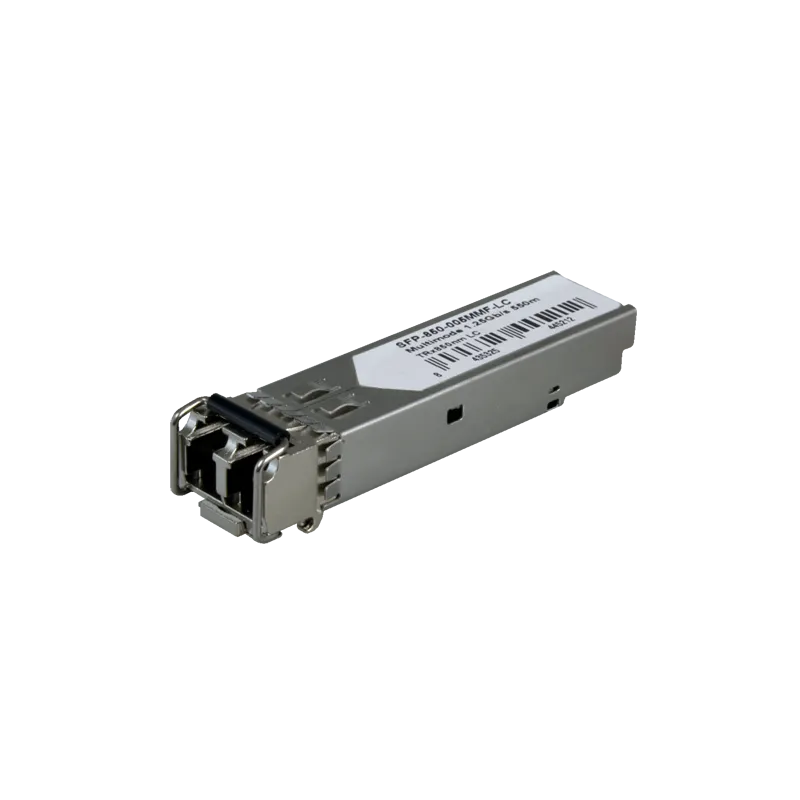 Módulo transceptor SFP - TRx 850 nm - Fibra multimodo - Conector LC dúplex - Máximo 550 m - 1.25Gb/s - 1000Base-SX - AlarmSystem