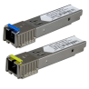 Pareja de módulos transceptores SFP - Tx 1550/1310 nm Rx 1310/1550 nm - Fibra monomodo - Conector SC Simplex - BiDi -...