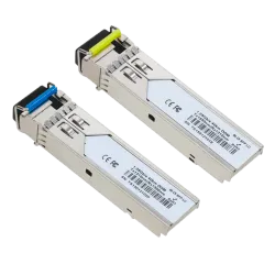 Pareja de módulos transceptores SFP - Tx 1550/1310 nm Rx 1310/1550 nm - Fibra monomodo - Conector LC Simplex - BiDi ... - Alarm