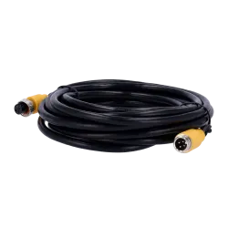 Streamax - Cable para cámaras AHD - Conector M12 aviación - 4 Pines - Longitud 20m - Hembra - Hembra - AlarmSystems.Shop