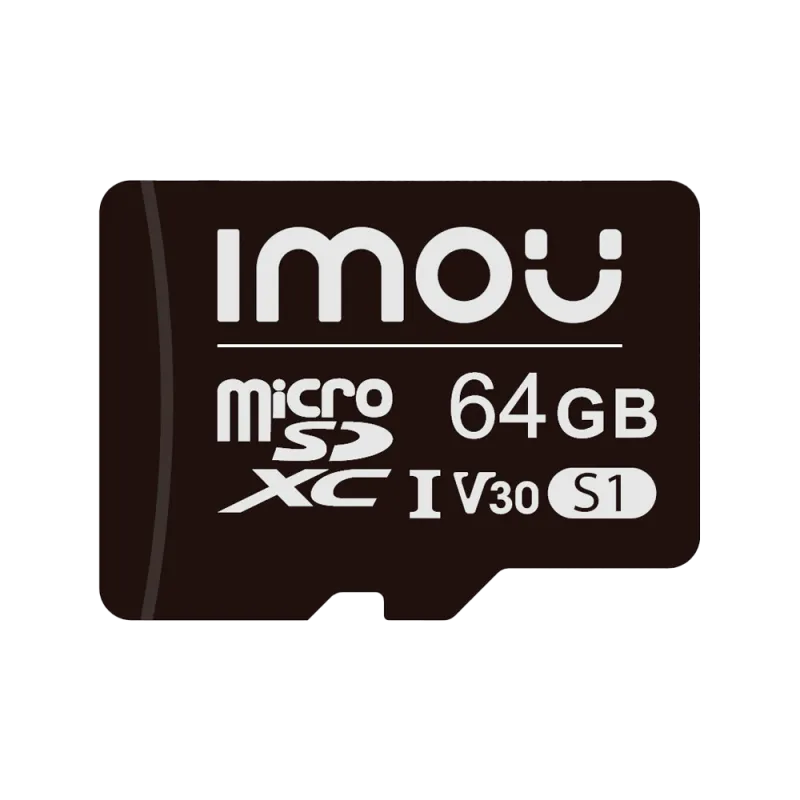 Imou Tarjeta de memoria Micro SD Clase 10 64GB - Compatible para camaras de vigilancia - Clase 10 / V30 - Uso en inte... - Alarm