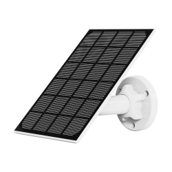 Panel solar de 3W - Para cámaras IP a batería - Monocristalino de alta eficiencia - Salida Micro USB DC5V - Cable 3 m...