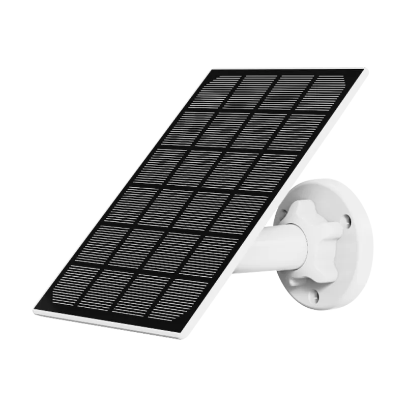 Panel solar de 3W - Para cámaras IP a batería - Monocristalino de alta eficiencia - Salida Micro USB DC5V - Cable 3 m... - Alarm