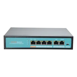 Switch PoE - 4 puertos PoE + 2 Uplink - Velocidad de puertos 10/100 Mbps - 65W puerto 1 / 30W puerto 2-4 / Máximo 65W... - Alarm
