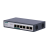 Switch PoE - 4 puertos PoE+ FE + 2 FE Uplink - Velocidad 4 x10/100Mbps + 2 x10/100Mbps - 2 Puertos PoE para hasta 800...