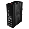 Switch PoE Marca Blanca - Montaje en carril DIN - 8 Puertos Gigabit + 2 SFP Gigabit - 90W puertos 1 y 2 / 30W puerto ... - Alarm