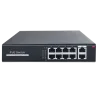 Switch PoE - 8 puertos RJ45 + 2 RJ45 Uplink - Velocidad de puertos 10/100/1000 Mbps - 8 Puertos PoE 802.3af/at hasta ... - Alarm
