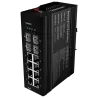 Switch PoE Marca Blanca - Montaje en carril DIN - 8 Puertos Gigabit + 4 SFP Gigabit - 90W puertos 1 y 2 / 30W puerto ... - Alarm
