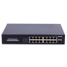 Switch PoE - 16 puertos RJ45 + 2 SFP Uplink - 16x 10/100/1000Mbps + 2x 10/100/1000Mbps - 16 Puertos PoE 802.3af/at ha...