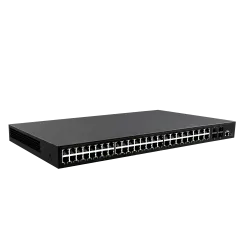 Switch PoE Gestionable - 48 puertos PoE + 4 Gigabit SFP - Velocidad 10/100/1000 Mbps - 30 W por puerto 802.3af/at / M... - Alarm