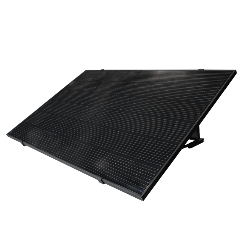 TSUN Kit Solar Pop Up - Panel Full Black 400W - Microrinversor MS400 400W - Soporte para instalación en suelo - Conex...