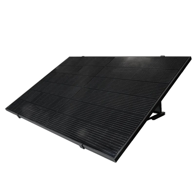 TSUN Kit Solar Pop Up - Panel Full Black 400W - Microrinversor MS400 400W - Soporte para instalación en suelo - Conex... - Alarm