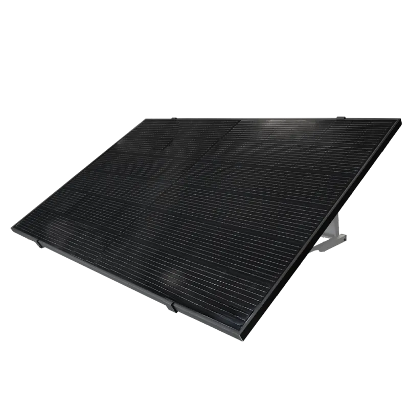 TSUN Kit Solar Pop Up - Panel Full Black 400W - Microrinversor M400 400W - Soporte para instalación en suelo - Conexi... - Alarm