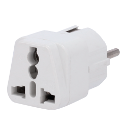 Adaptador - Enchufe Tipo G (UK) a Enchufe Tipo F (EU) - Voltaje 250V AC - Corriente Máxima de Salida 10-16 A - Colo...