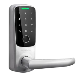 Cerradura inteligente Anviz Ultraloq - Huella, PIN y App - 50 usuarios | WiFi y Bluetooth - Autónoma 4 x pilas AA - A... - Alarm