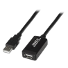 Extensor USB 2.0 - Longitud 10 m - Conectores USB A M/H - Activo - Color negro - Trasferencia hasta 480 Mbps