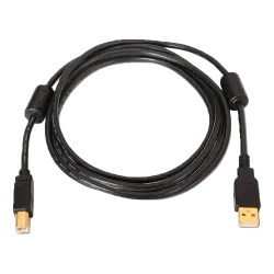 Cable USB 2.0 - Para Impresora - Conectores tipo A/M-B/M - Longitud 5,0 m - Alta calidad (28AWG+22AWG - Color negro - AlarmSyste